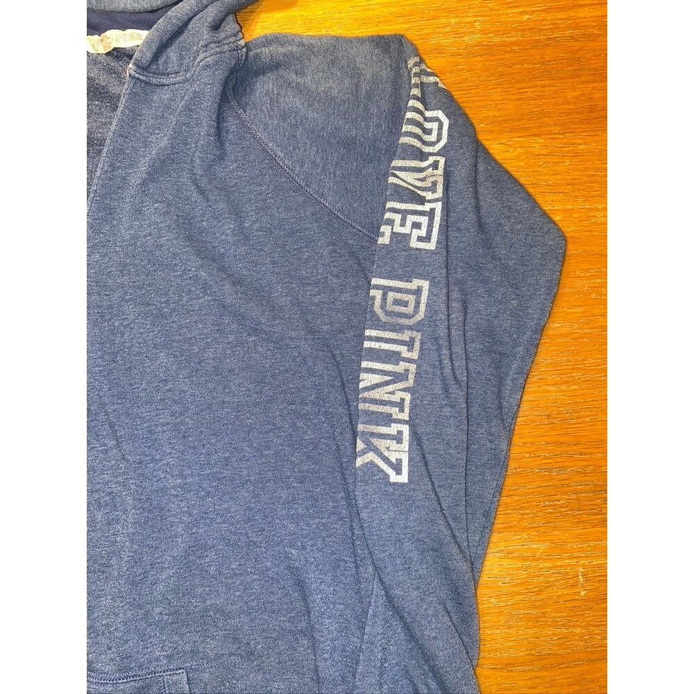 Victoria's Secret PINK V Neck Hoodie Pullover-M - Picture 3 of 7